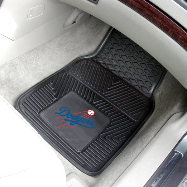 FANMATS Los Angeles Dodgers Heavy Duty Vinyl Car Mats 2-Pack