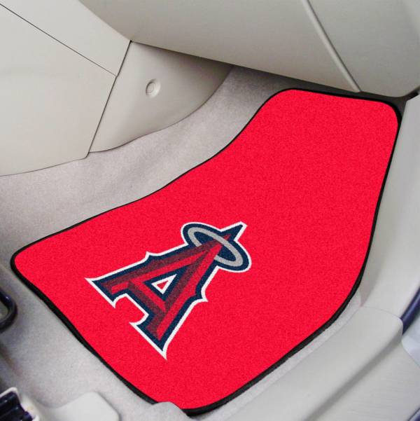 FANMATS Los Angeles Angels Printed Car Mats 2-Pack