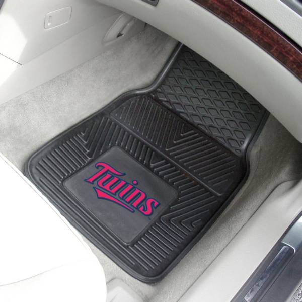 FANMATS Minnesota Twins Heavy Duty Vinyl Car Mats 2-Pack