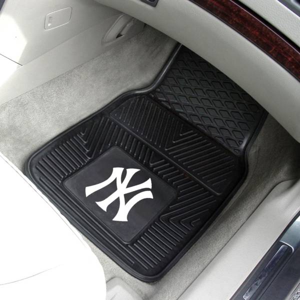 New York Yankees Heavy Duty Vinyl Car Mats 2-Pack