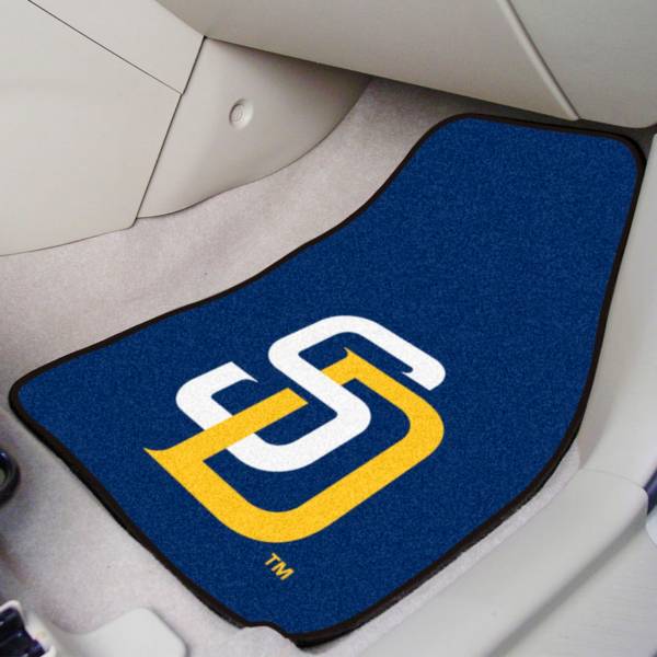 San Diego Padres Printed Car Mats 2-Pack