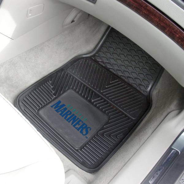 FANMATS Seattle Mariners Heavy Duty Vinyl Car Mats 2-Pack