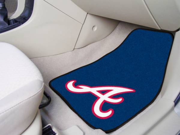 FANMATS Atlanta Braves Printed Car Mats 2-Pack