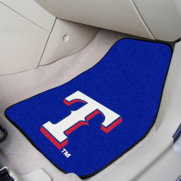 FANMATS Texas Rangers Printed Car Mats 2-Pack