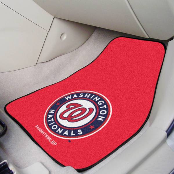 Washington Nationals Printed Car Mats 2-Pack