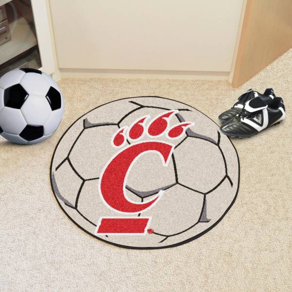 FANMATS Cincinnati Bearcats Soccer Ball Mat