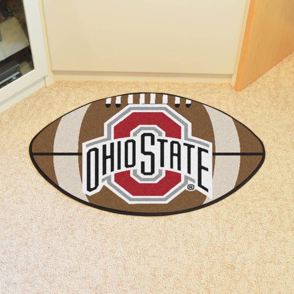 FANMATS Ohio State Buckeyes Football Mat