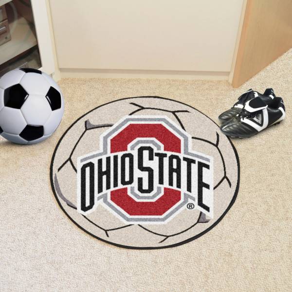 FANMATS Ohio State Buckeyes Soccer Ball Mat