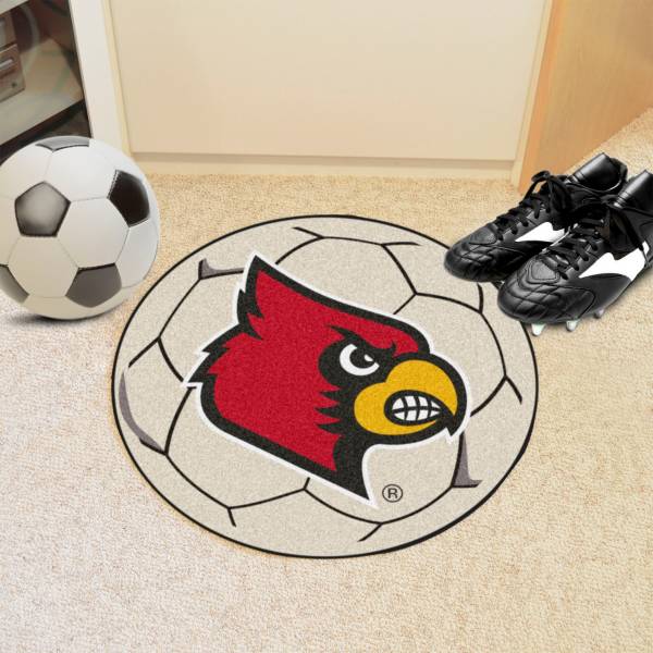 Louisville Cardinals Soccer Ball Mat