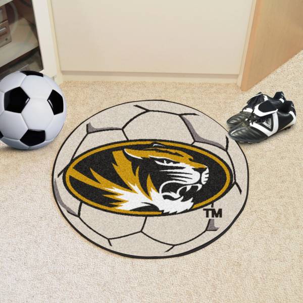 FANMATS Missouri Tigers Soccer Ball Mat