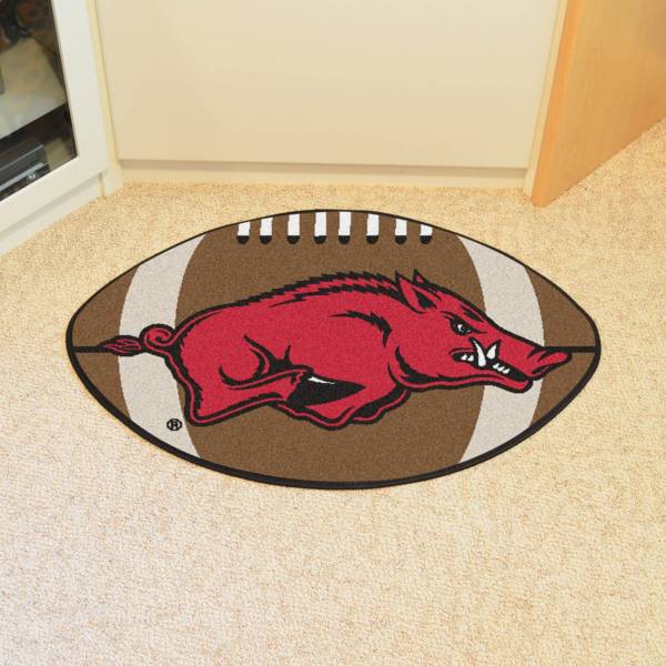 FANMATS Arkansas Razorbacks Football Mat