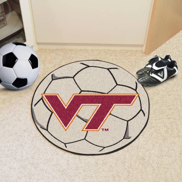 Virginia Tech Hokies Soccer Ball Mat