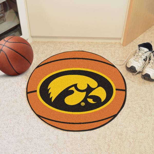 FANMATS Iowa Hawkeyes Basketball Mat