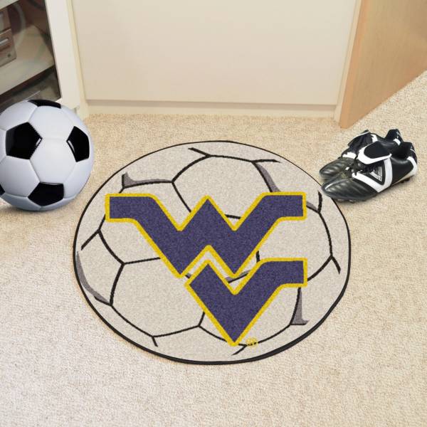 FANMATS West Virginia Mountaineers Soccer Ball Mat