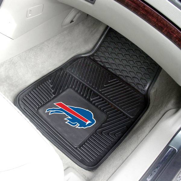 FANMATS Buffalo Bills 2-Piece Heavy Duty Vinyl Car Mat Set