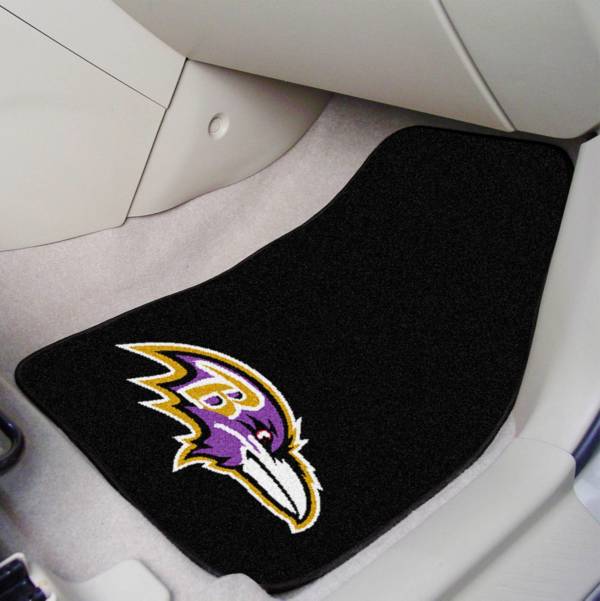 Baltimore Ravens 2-Piece Printed Carpet Car Mat Set product image