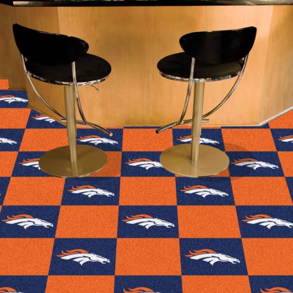 FANMATS Denver Broncos Team Carpet Tiles