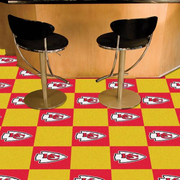 FANMATS Kansas City Chiefs Team Carpet Tiles