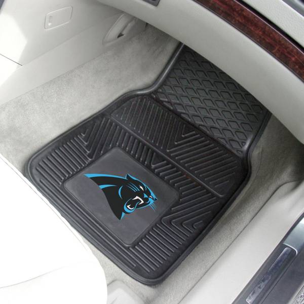 Carolina Panthers 2-Piece Heavy Duty Vinyl Car Mat Set