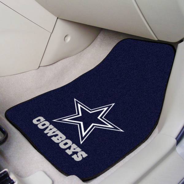 Dallas Cowboys 2-Piece Printed Carpet Car Mat Set