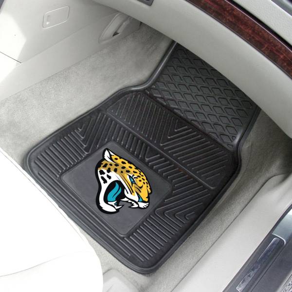 FANMATS Jacksonville Jaguars 2-Piece Heavy Duty Vinyl Car Mat Set