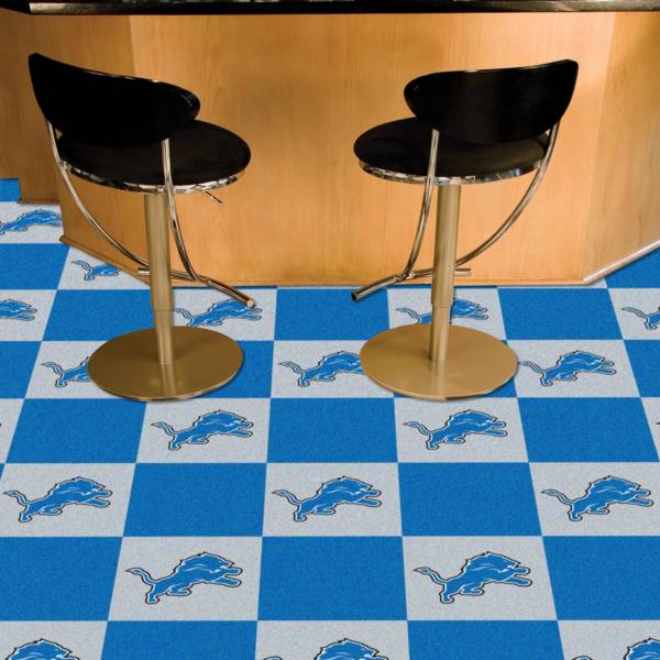 FANMATS Detroit Lions Team Carpet Tiles