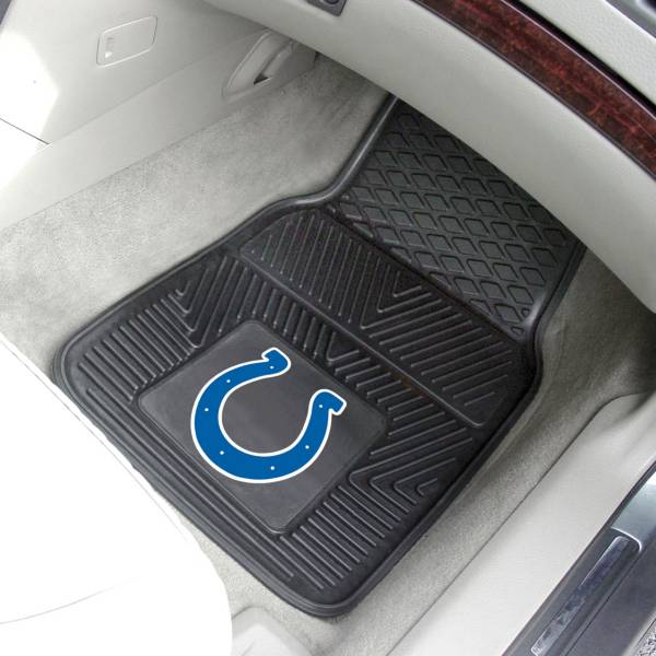 FANMATS Indianapolis Colts 2-Piece Heavy Duty Vinyl Car Mat Set