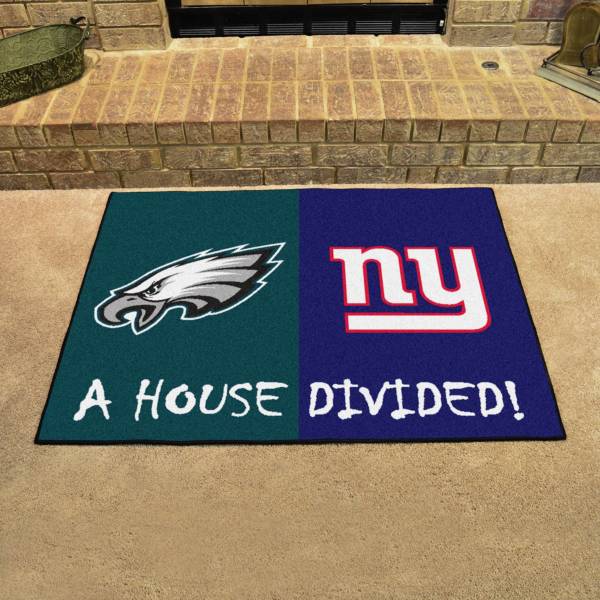 FANMATS Philadelphia Eagles-New York Giants House Divided Mat