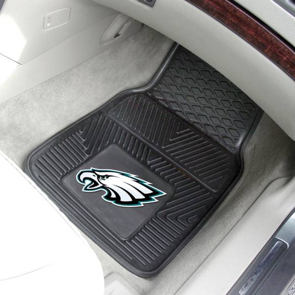 FANMATS Philadelphia Eagles 2-Piece Heavy Duty Vinyl Car Mat Set