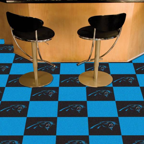 FANMATS Carolina Panthers Team Carpet Tiles