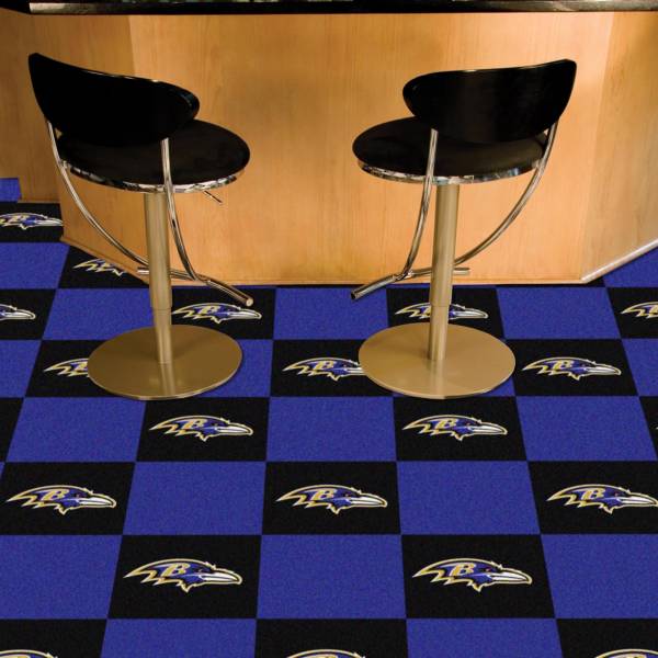 FANMATS Baltimore Ravens Team Carpet Tiles