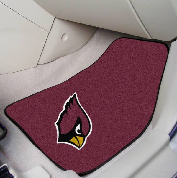 FANMATS Arizona Cardinals 2-Piece Printed Carpet Car Mat Set