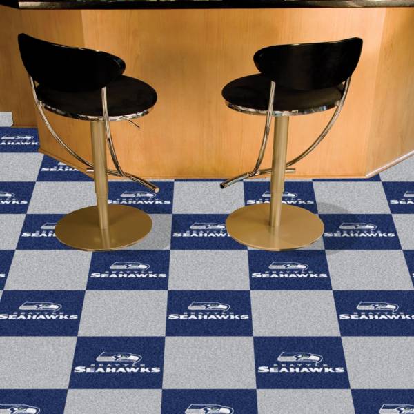FANMATS Seattle Seahawks Team Carpet Tiles