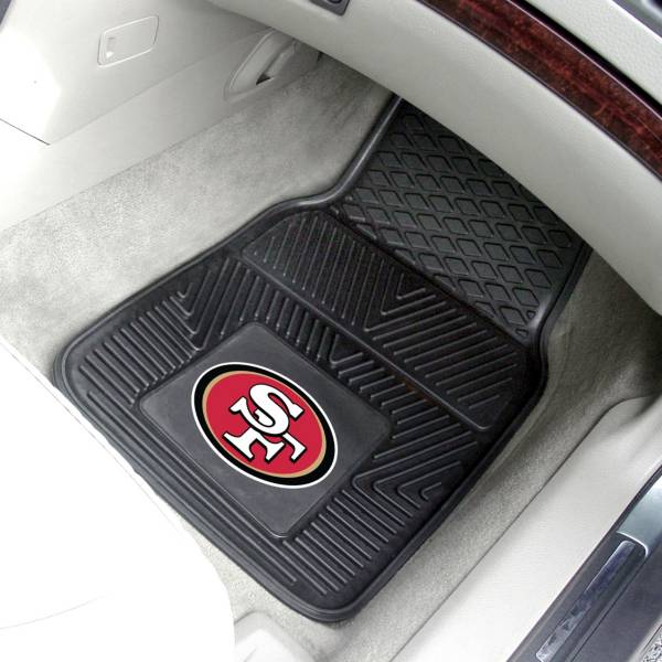 San Francisco 49ers 2-Piece Heavy Duty Vinyl Car Mat Set