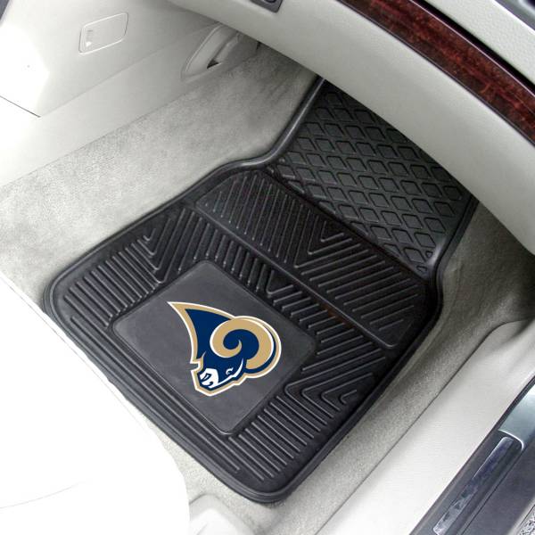 FANMATS Los Angeles Rams 2-Piece Heavy Duty Vinyl Car Mat Set