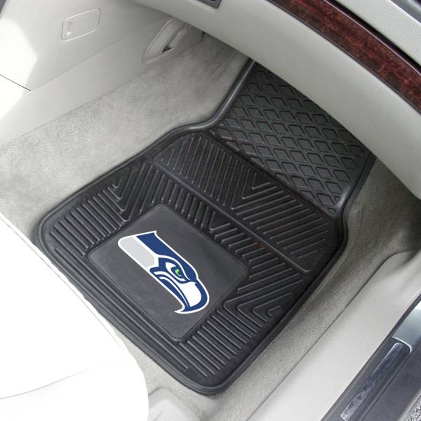 FANMATS Seattle Seahawks 2-Piece Heavy Duty Vinyl Car Mat Set