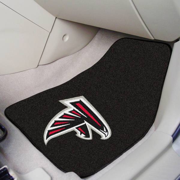 FANMATS Atlanta Falcons 2-Piece Printed Carpet Car Mat Set