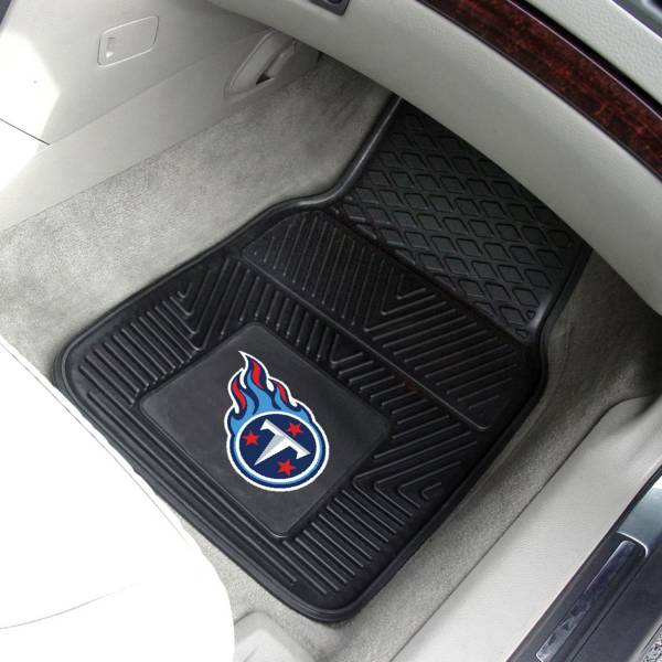 FANMATS Tennessee Titans 2-Piece Heavy Duty Vinyl Car Mat Set