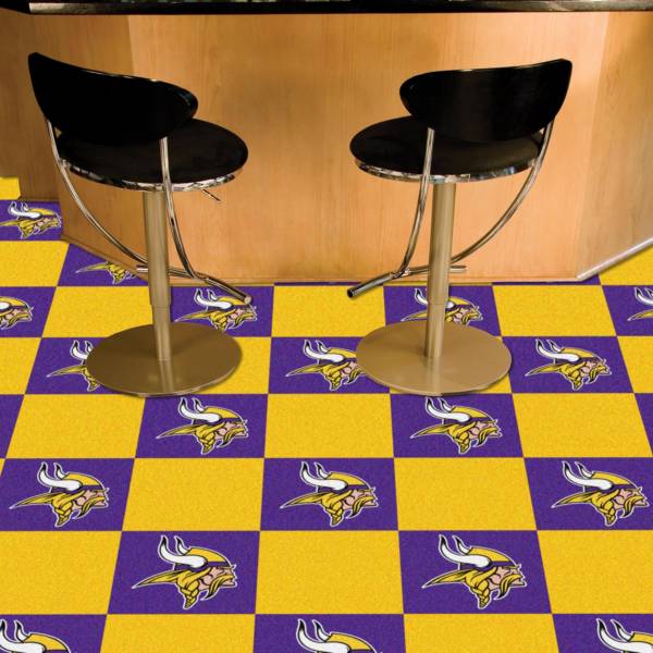FANMATS Minnesota Vikings Team Carpet Tiles