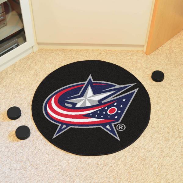 FANMATS Columbus Blue Jackets Puck Mat