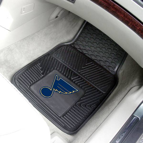 FANMATS St. Louis Blues Two Piece Heavy Duty Vinyl Car Mat Set