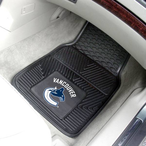 FANMATS Vancouver Canucks Two Piece Heavy Duty Vinyl Car Mat Set