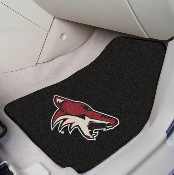Arizona Coyotes Two Piece Printed Carpet Car Mat Set