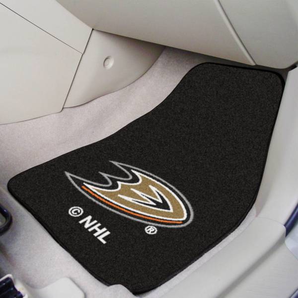 Anaheim Ducks Two Piece Printed Carpet Car Mat Set