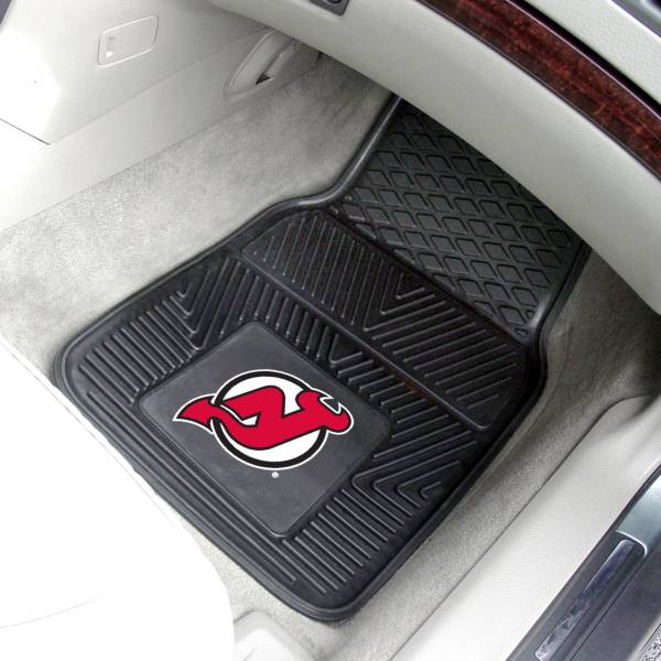 New Jersey Devils Two Piece Heavy Duty Vinyl Car Mat Set