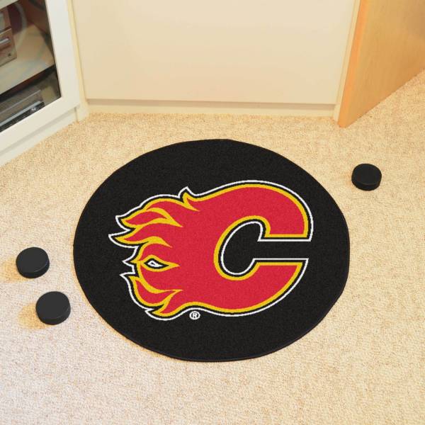 Calgary Flames Puck Mat