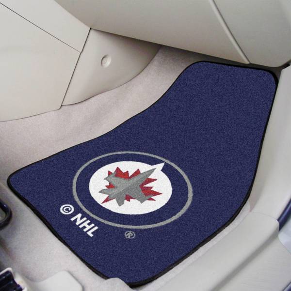 FANMATS Winnipeg Jets Two Piece Printed Carpet Car Mat Set product image