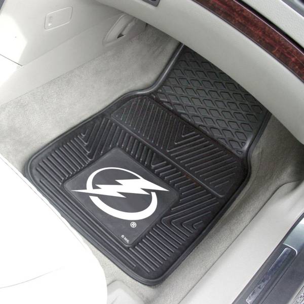 FANMATS Tampa Bay Lightning Two Piece Heavy Duty Vinyl Car Mat Set