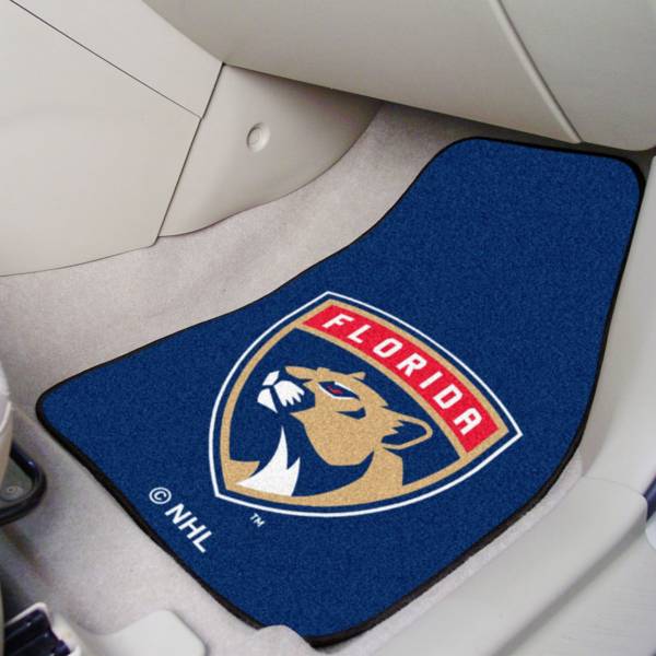 FANMATS Florida Panthers Two Piece Printed Carpet Car Mat Set