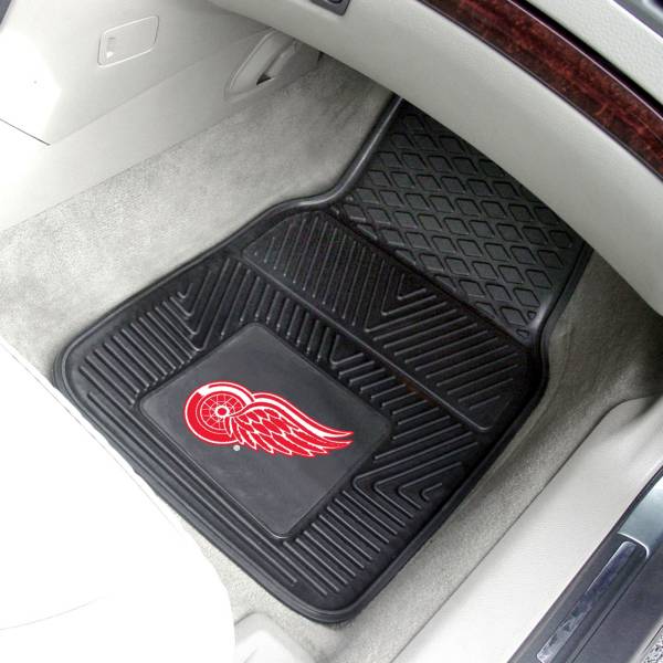 Detroit Red Wings Two Piece Heavy Duty Vinyl Car Mat Set product image
